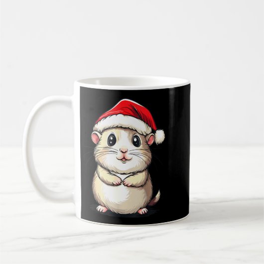 Hamster Santa Hat Pet Lover Boys Girls Kids Christ Kaffeetasse (Links)