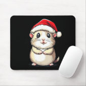 Hamster Santa Hat Pet Lover Boys Girls Kids Christ Mousepad (Mit Mouse)