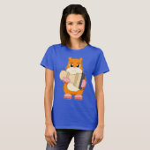 Hamster Schachstück Pawn Schach T-Shirt (Vorne ganz)