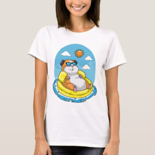 Hamster Schwimm Schwimmhilfe Sommer T-Shirt