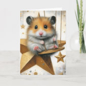 Hamster schwingt unter den Sternen-Jeden Anlässen Karte (Vorderseite)