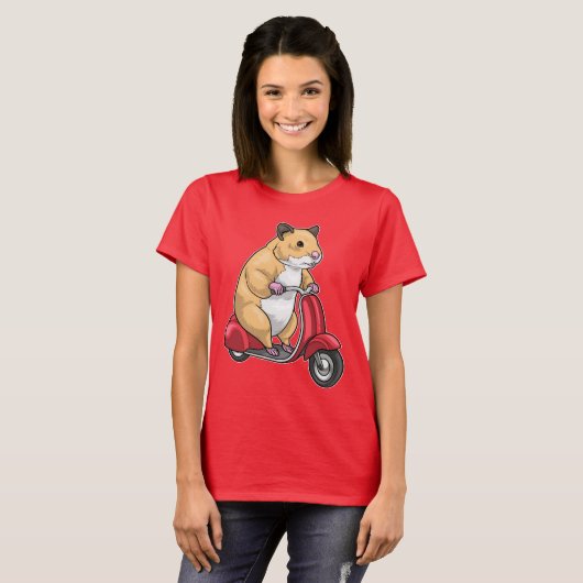 Hamster Scooter T-Shirt (Vorne ganz)