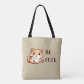 Hamster - Sei süß Tasche (Rückseite)