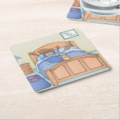 Hamster Shadow Rechteckiger Pappuntersetzer (angewinkelt)