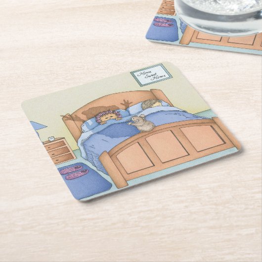 Hamster Shadow Rechteckiger Pappuntersetzer (angewinkelt)