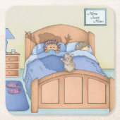 Hamster Shadow Rechteckiger Pappuntersetzer (Vorderseite)