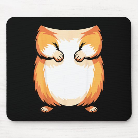 Hamster Shirt Adult Kids Men Women Brown Hamster C Mousepad (Vorne)