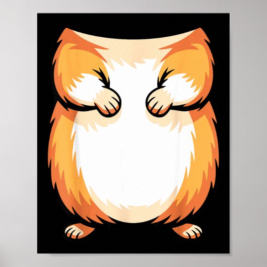 Hamster Shirt Adult Kids Men Women Brown Hamster C Poster (Vorne)