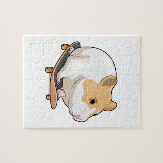 Hamster Skater Skateboard Puzzle (Horizontal)