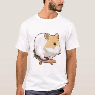 Hamster Skater Skateboard T-Shirt