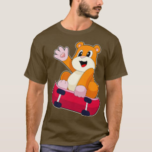 Hamster Skater Skateboard T-Shirt