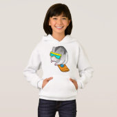 Hamster Snowboarder Snowboard Hoodie (Vorne ganz)