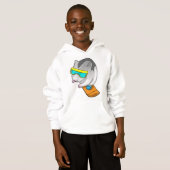 Hamster Snowboarder Snowboard Hoodie (Vorne ganz)