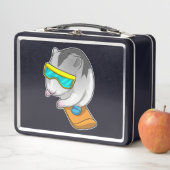 Hamster Snowboarder Snowboard Metall Brotdose (Beispiel)