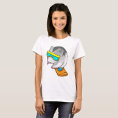 Hamster Snowboarder Snowboard T-Shirt (Vorne ganz)