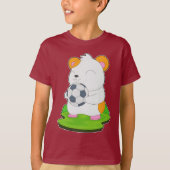 Hamster Soccer Player Soccer T-Shirt (Vorderseite)