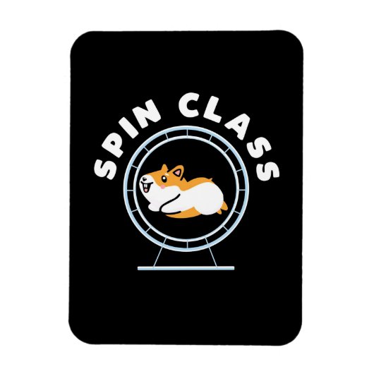 Hamster Spin Class Magnet (Vertikal)