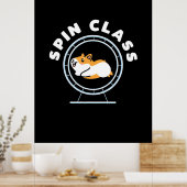 Hamster Spin Class Poster (Küche)