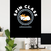 Hamster Spin Class Poster (Heimbüro)