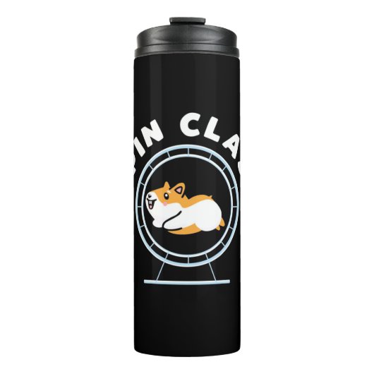 Hamster Spin Class Thermosbecher (Vorderseite)