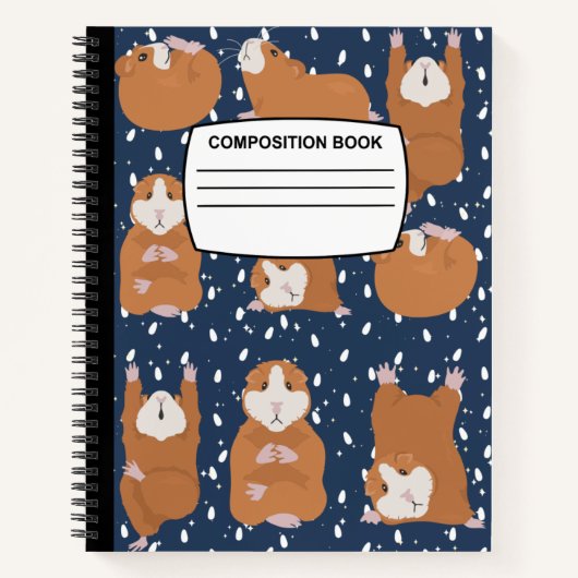 Hamster Spiralkomposition Notebook Notizblock (Vorderseite)