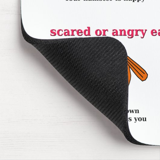 Hamster-Sprache Mousepad (Ecke)