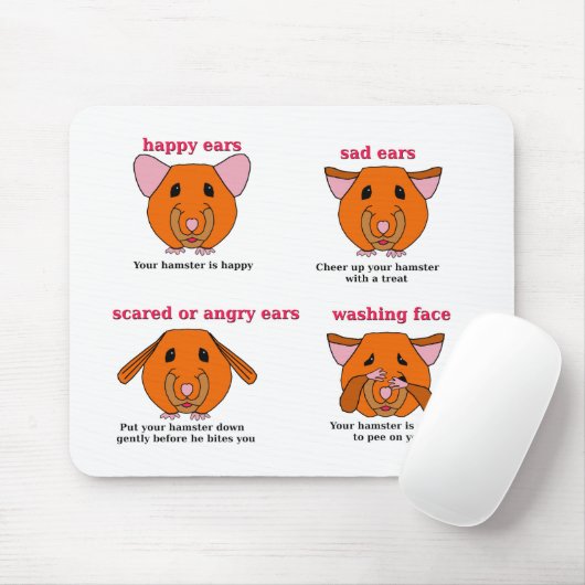 Hamster-Sprache Mousepad (Mit Mouse)