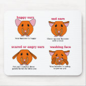 Hamster-Sprache Mousepad (Vorne)