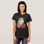 Hamster Strawberry Frucht T-Shirt (Vorne ganz)