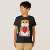 Hamster Strawberry Frucht T-Shirt (Vorne ganz)