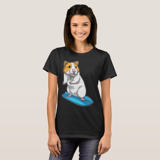 Hamster Surfboard T-Shirt (Vorne ganz)