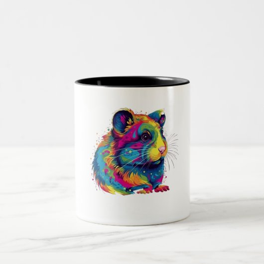 Hamster süß zweifarbige tasse (Mittel)