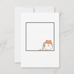 Hamster, süßes Hamster-Thema Dankeskarte