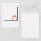 Hamster, süßes Hamster-Thema Mitteilungskarte (Vorne/Hinten)