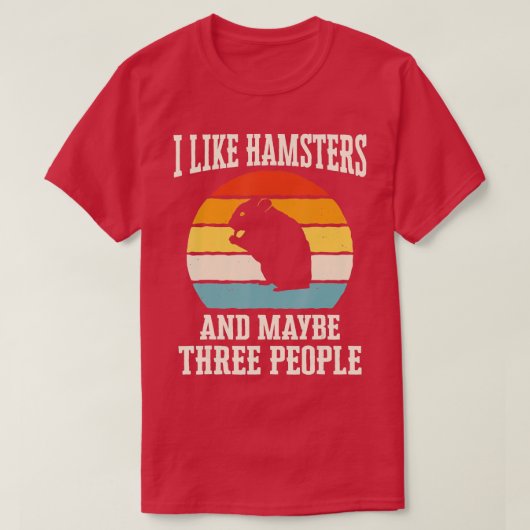 Hamster Syrian Hamster Dwarf Hamster T-Shirt (Design vorne)