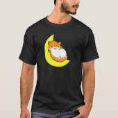 Hamster Tired Nap All Day Sleep All Night Cute Ham T-Shirt (Vorderseite)