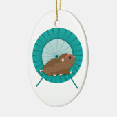 Hamster-Tretmühle Keramikornament (Links)