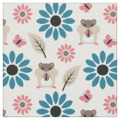Hamster-u. Sonnenblume-nahtloses Muster Stoff (Nahaufnahme)