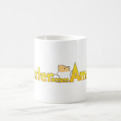 Hamster über Amerika Kaffeetasse (Mittel)