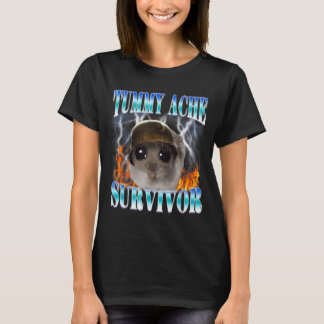 Hamster-Überlebender-mit-Bauchweh-Meme Lustiger-Sp T-Shirt