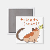 Hamster und Bird Best Friend Magnet (Vorderseite/Rückseite)