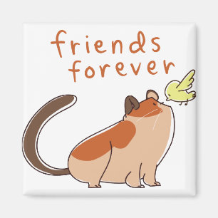 Hamster und Bird Best Friend Magnet