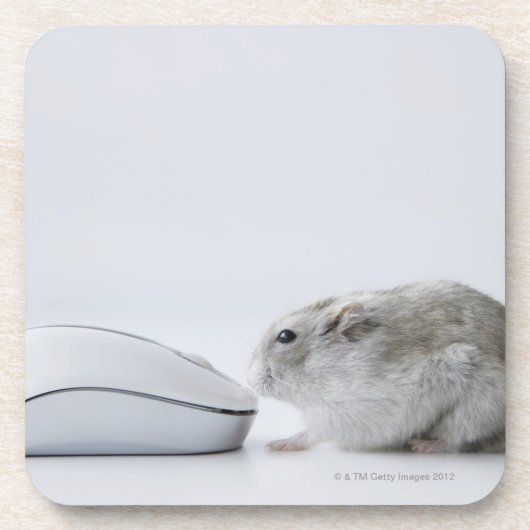 Hamster- und Computermaus Untersetzer (Vorderseite)