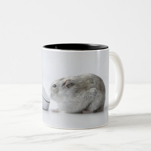 Hamster- und Computermaus Zweifarbige Tasse (VorderseiteRechts)