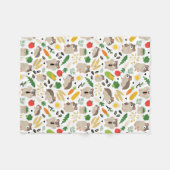 Hamster und ihre Leckereien Fleecedecke (Vorderseite (Horizontal))