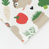 Hamster und ihre Leckereien Fleecedecke (Ecke)