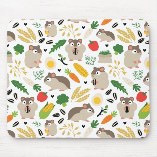 Hamster und ihre Leckereien Mousepad (Vorne)