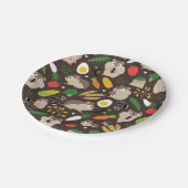 Hamster und ihre Leckereien Pappteller (Schrägansicht)