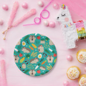 Hamster und ihre Leckereien Pappteller (Party)