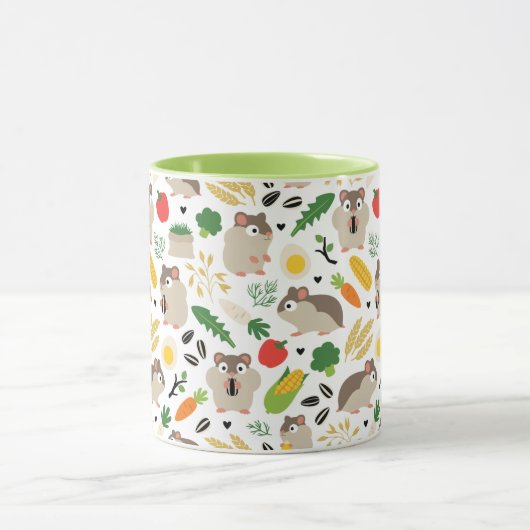 Hamster und ihre Leckereien Tasse (Zentrum)